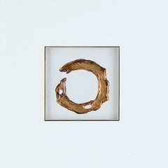 Dallbourne - Wall Art Set (Set of 4) - White / Gold Finish
