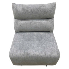 Fullar - Modular Power Motion Armless Recliner - Light Gary Chenille