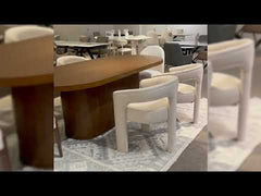 Gamarya - Side Chair (Set of 2) - White Chenille