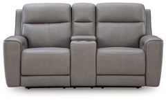 5Z-Comfort - Relaxation - Coin - Power Reclining Loveseat with Console / Adj Headrest