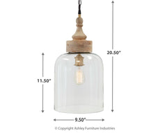 Faiz - Transparent - Glass Pendant Light