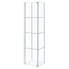 Bellatrix - 4-Shelf Clear Glass Curio Cabinet