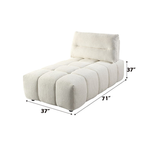 Loanna - Modular Chaise - White