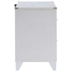 Larue - 2-Drawer Nightstand - Silver