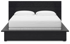 Londer - Black - California King Panel Bed