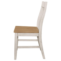 Kirby - Wood Dining Side Chair (Set of 2) - Rustic Off White