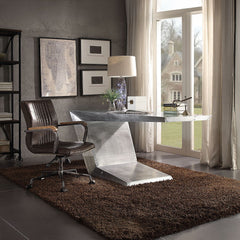 Joslin - Office Chair - Distress Chocolate Top Grain Leather