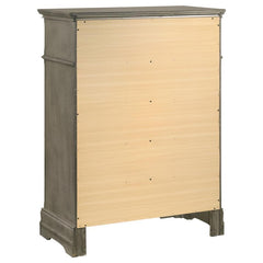 Manchester - 5-Drawer Bedroom Chest - Wheat Brown