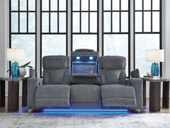 Studio Cave - Steel - Power Reclining Sofa