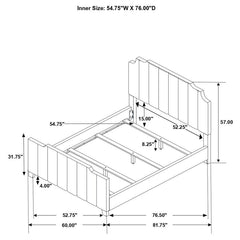 Fiona - Upholstered Panel Bed