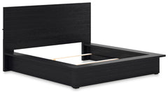 Londer - Black - California King Panel Bed