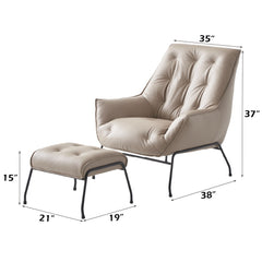 Zusa - Accent Chair & Ottoman