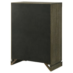 Gran Park - 5-Drawer Bedroom Chest Of Drawers - Dark Cocoa