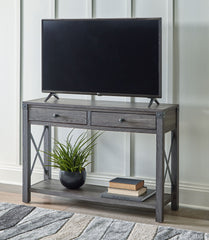 Freedan - Grayish Brown - Console Sofa Table