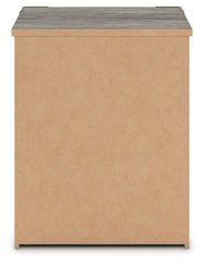 Frandern - Two Drawer Night Stand - Gray