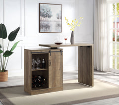 Quillon - Bar Table - Rustic Oak Finish