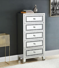 Noor - Cabinet - Mirrored & Faux Diamonds Inlay