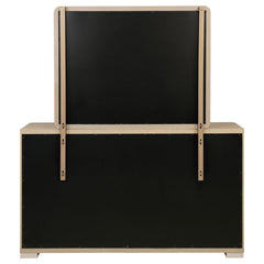 Ladera - 6-Drawer Bedroom Dresser And Mirror - Light Elm