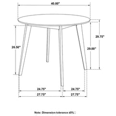 Breckenridge - Round Dining Table - Matte White