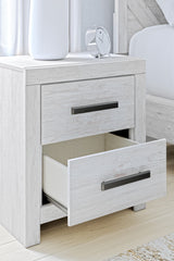 Cayboni - Two Drawer Night Stand - Whitewash