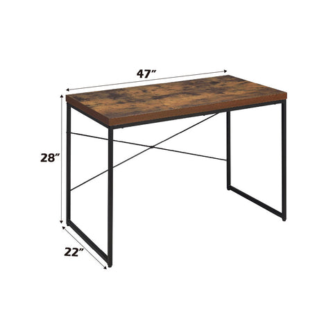 Bob - Desk - Weathered Oak & Black