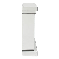 Noralie - 42" Fireplace - Mirrored & Faux Diamonds