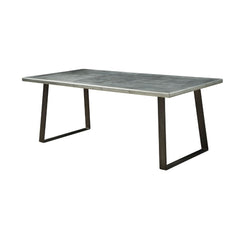 Kaylia - Dining Table - Aluminum & Gunmetal