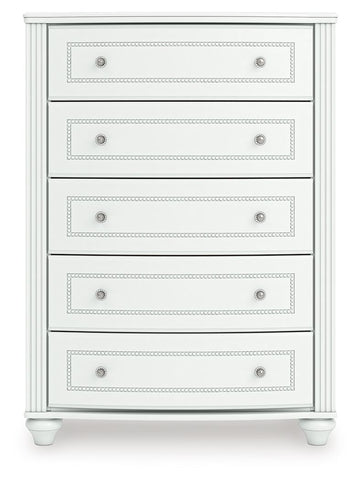 Kozlani - Five Drawer Chest - White