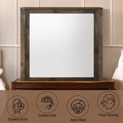 Elettra - Mirror - Rustic Walnut