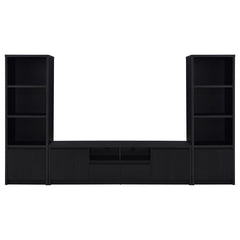 Winfield - 3-Sheld Media Tower Entertainment Pier - Black