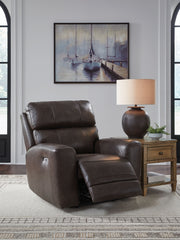Crossplex - Smoke - Power Recliner / Adjustable Headrest