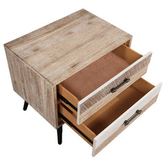 Marlow - 2-Drawer Nightstand - Rough Sawn Multi