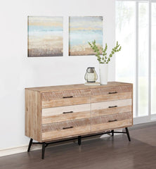 Marlow - 6-Drawer Dresser - Rough Sawn Multi