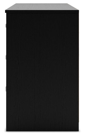 Finch - Six Drawer Dresser - Black