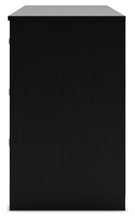 Finch - Six Drawer Dresser - Black