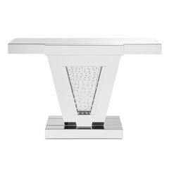 Nysa - 32"H Console Table - Mirrored & Faux Crystals
