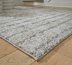 Laddway - 5' x 7' Rug - Cream / Green