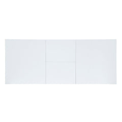 Gallegos - Dining Table With Leaf - White High Gloss