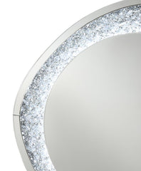 Mirage - Acrylic Crystal LED Wall Mirror - Silver