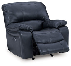 Leesworth - 3 Pc. - Power Reclining Sofa, Power Reclining Loveseat, Power Rocker Recliner - Ocean