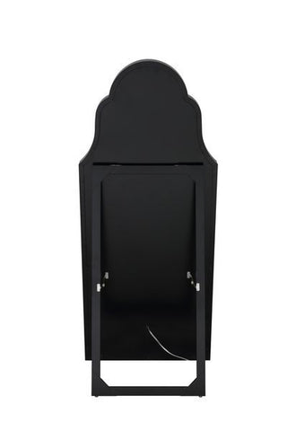 Noralie - Hollywood Floor Mirror - Mirrored & Faux Diamonds