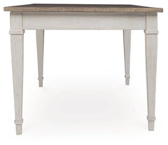 Skempton - RECT DRM Table w/Storage - White