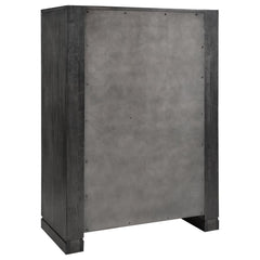 Lorenzo - 5-Drawer Bedroom Chest - Dark Gray