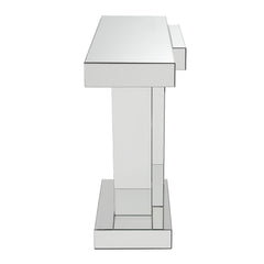 Nysa - 32"H Console Table - Mirrored & Faux Crystals