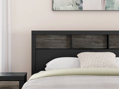 Broachmyn - Lighted Bookcase Panel Bed