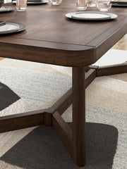 Dilenno - Rectangular Dining Room Extension Table - Dark Brown