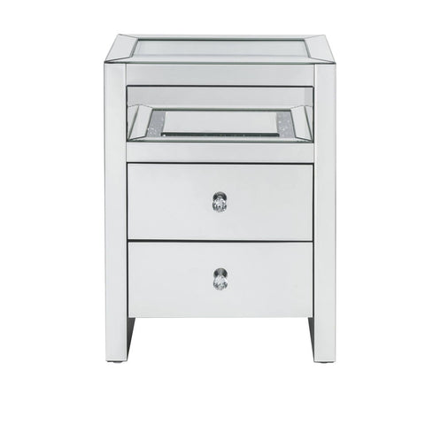 Dominic - Accent Table With LED - Mirrored
