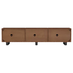 Trask - 86" Wood TV Stand Media Console - Mango Brown