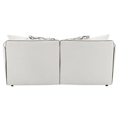 Yolanda - Loveseat With 4 Pillows - Beige Chenille