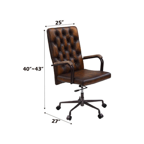 Noknas - Office Chair - Brown Lether